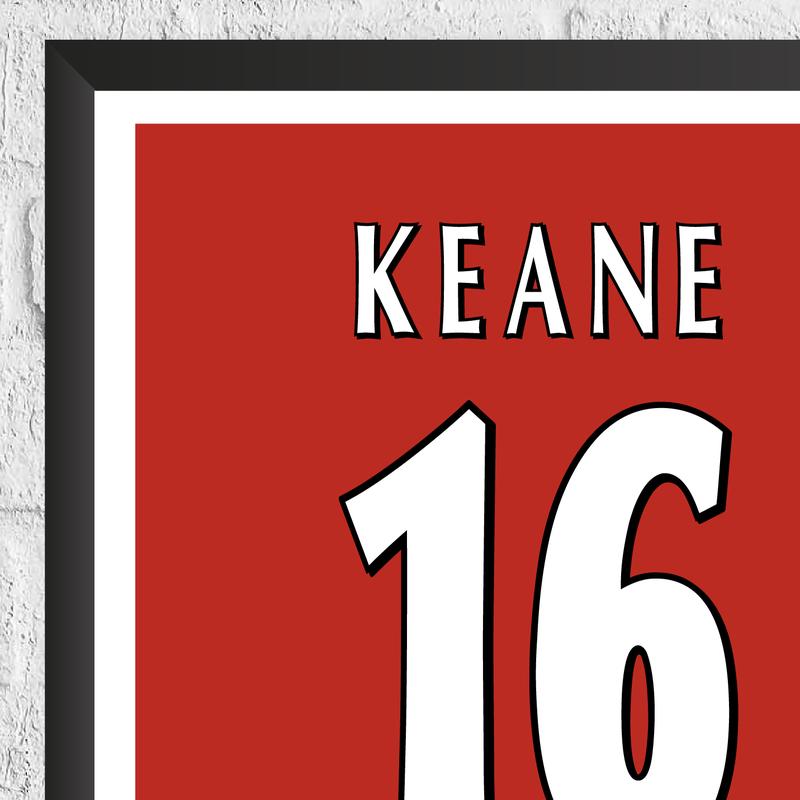 Roy Keane Legend Stats Football Print 2