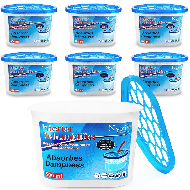 Nyxi Dehumidifier Interior 500 ml Each Unit - Ideal to stop damp & condensation 1