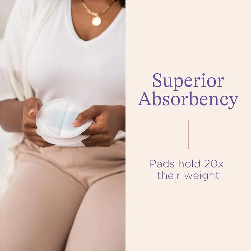 Disposable Breast Pads for nursing breastfeeding mothers, essential for hospital bag, thin super absorbent layers, discreet fit , 60 Count ( Pack of 1) | Free Shipping 1