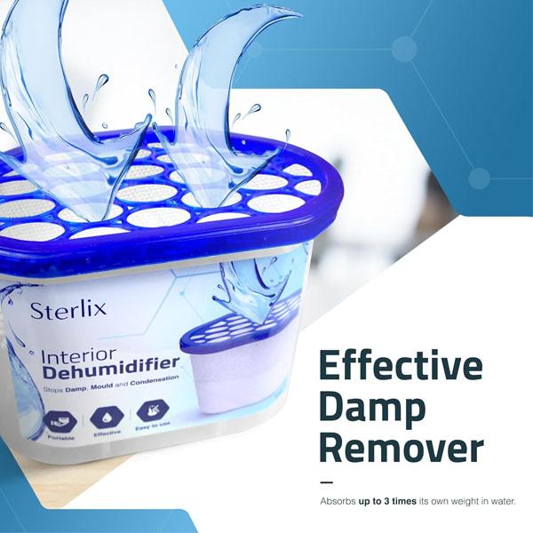 Sterlix Dehumidifier Tubs for Condensation,Humidity, Mould, Neutralising Odours Household Defense 3