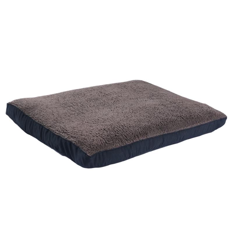 Dog/Cat Bed Pet Pillow Mat Cushion 5CM Thick | Rectangle Reversible Soft Polyester Cover Double Sided Bed For Small Dogs & Cats & Medium Or Large Dogs With Removable & Washable Cover Filled With Fibre Sheet | Fleece Fabric Dog Crate Bed Anti Slip Bottom 5