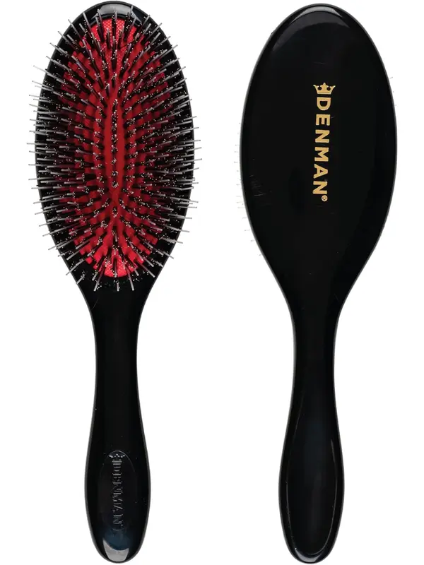 Denman Cushion Hair Brush (Medium) with Soft Nylon Quill Boar Bristles -Detangle and shine, adds gloss and shine to the hair, gently smooths and detangles... Heatless Haircare 0