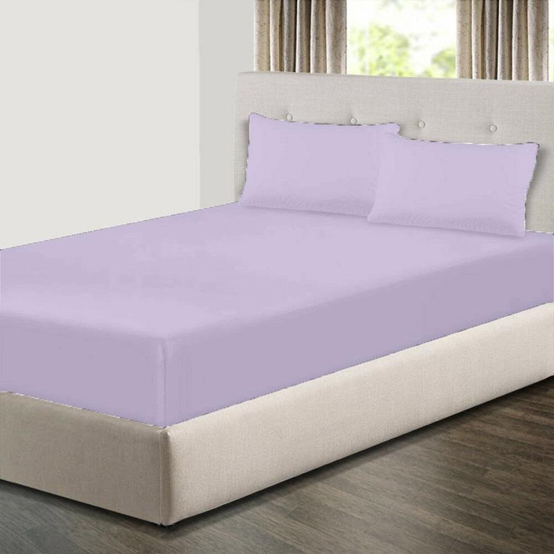 Extra Deep 30cm Fitted Sheet 100% Poly Cotton Single Double King Size Bed Sheets FULLY ELASTICATED 3