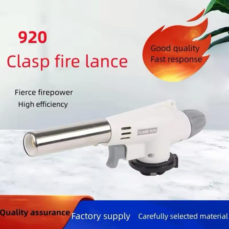 Camping Baking Barbecue Gas Torch Welding Lighter Kitchen Fire Maker Butane Flame Gun Outdoor (Gas Not Included) 3