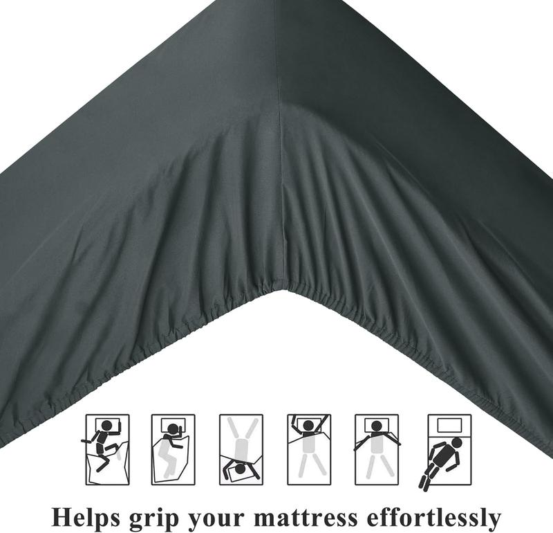 Premium 30cm Fitted Sheet for Thick Mattresses - Soft & Breathable - Elasticized Edges - Easy Maintenance - Versatile Design 4
