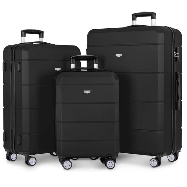 LUGG Travel Suitcase Set - Jetset 3-Piece Hard Shell Luggage, 20" 25" 28" Strong & Lightweight with Secure TSA Lock, Smooth 360° Wheels 4