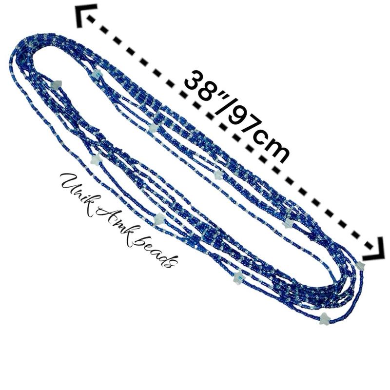 Glow in dark waist beads 6