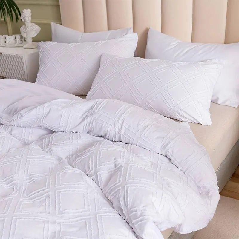 White Ultimate Luxury Duvet Cover Set 3 piece Set 4