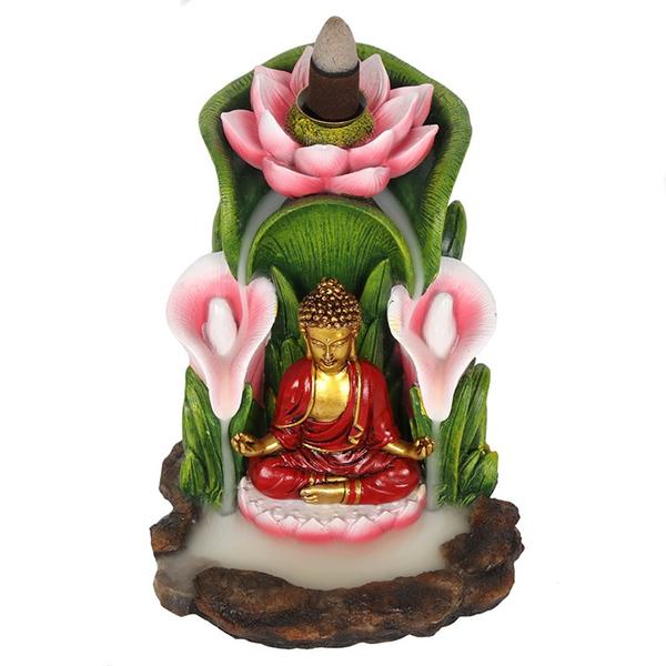 Colourful Buddha Backflow Incense Burner 1