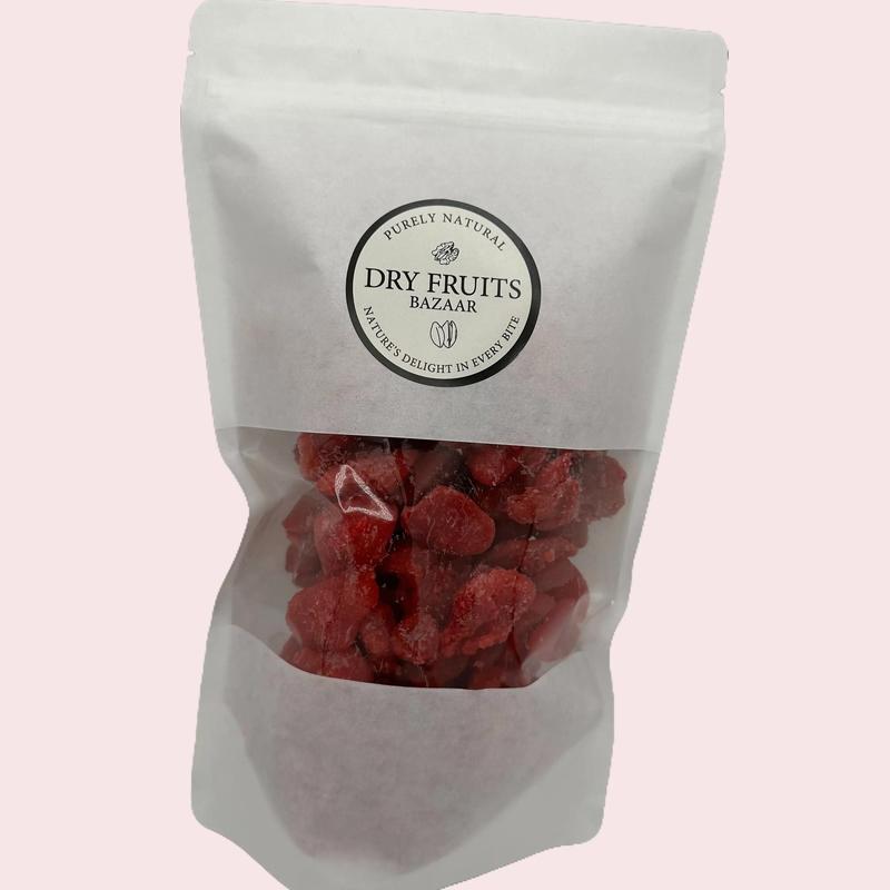 1 KG Dried Strawberries - Sweet and Chewy Snack - Great Value for Baking and Cooking - Dry, Flavor 4