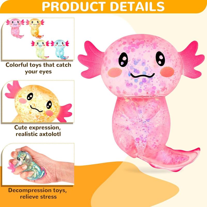 Sensory Fidget Stress Relief Sugar Filled Axolotls 1 sold Separately 2