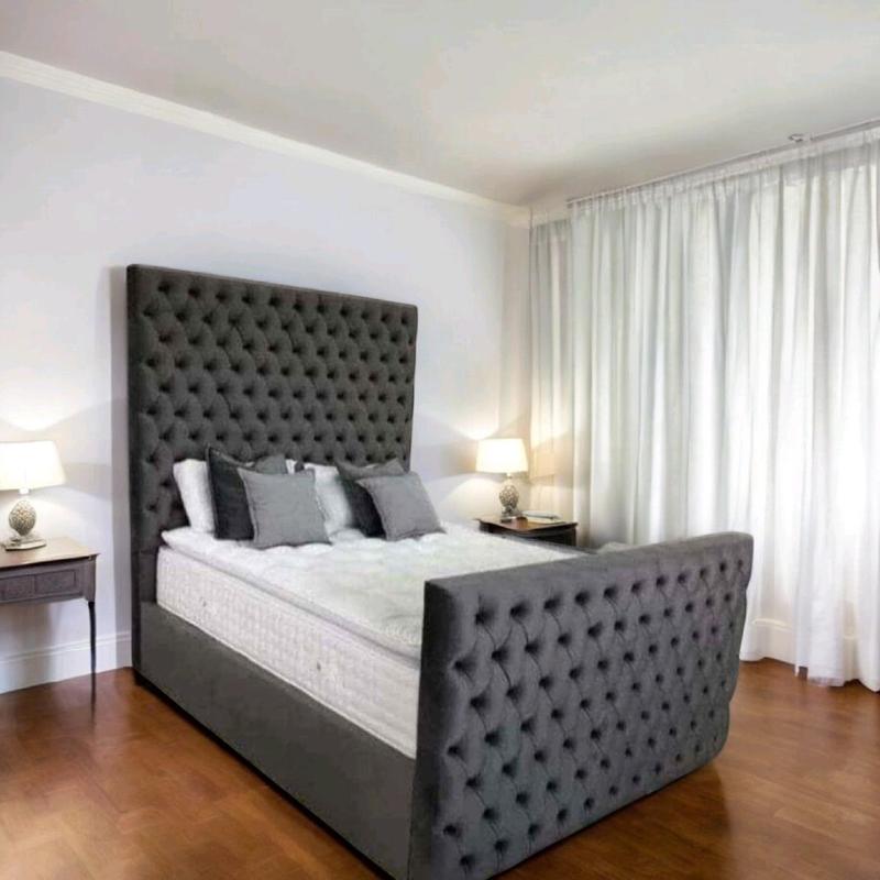 Royal Chesterfield Bed - Handcrafted Luxury Bed Frame Available In All Sizes & Colours 1