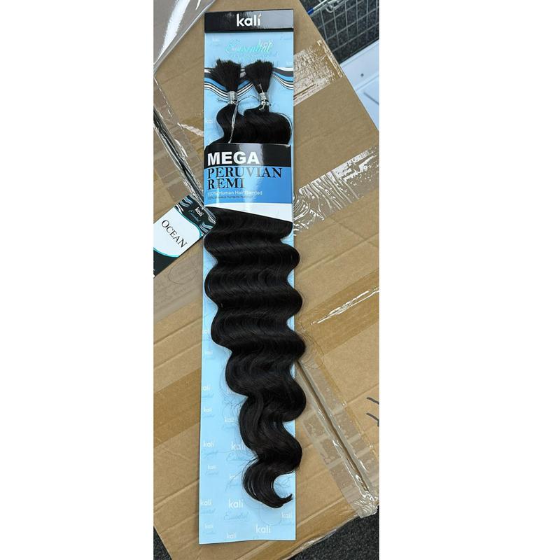 Aftress Kali Essential 100% Human Hair Blended Mega Peruvian Boho Ocean Bulk 3