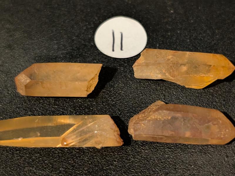 tangerine quartz points (various shapes and sizes) 4 3
