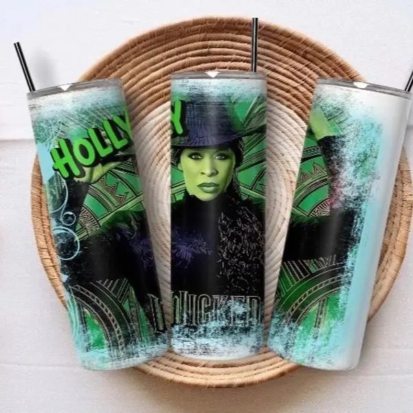 Personalised wicked 20oz stainless steel tumbler with closable lid and straw Drinkware Flasks Plastic Printed Portable Water Bottles  Bottled Reusable Washable Mug Cup