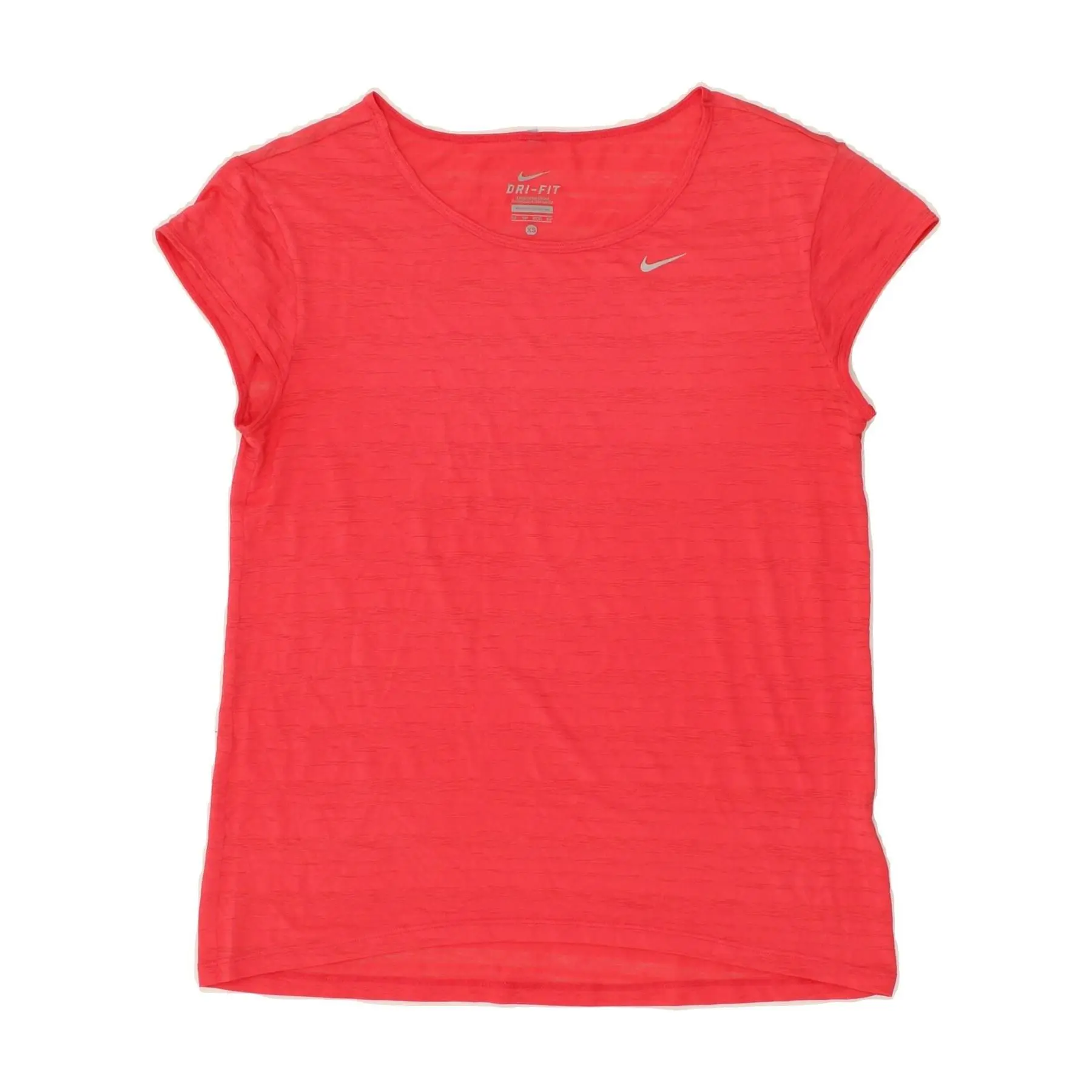 Pre-Owned Vintage NIKE Womens Dri Fit T-Shirt Top UK 6 XS Pink Striped