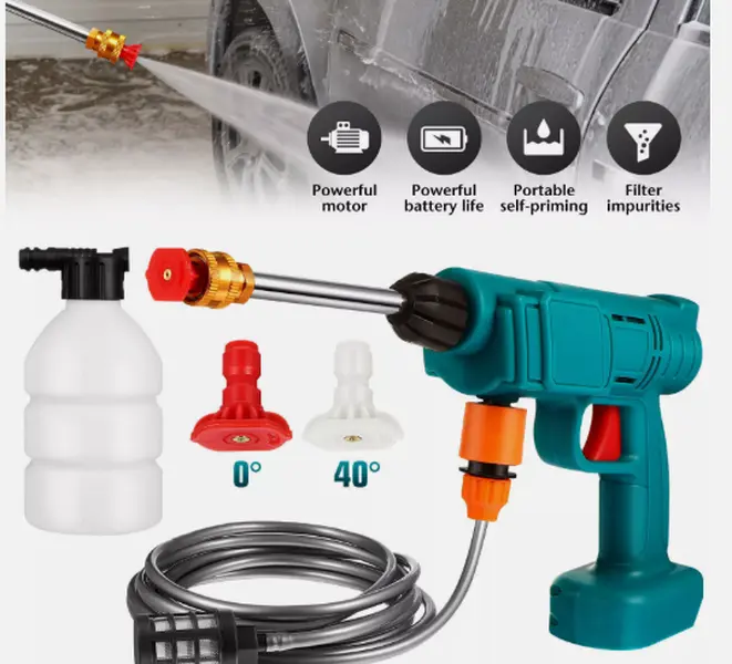 For Makita 18V Cordless Car High Pressure Washer Gun Jet Water Wash Cleaner Gun