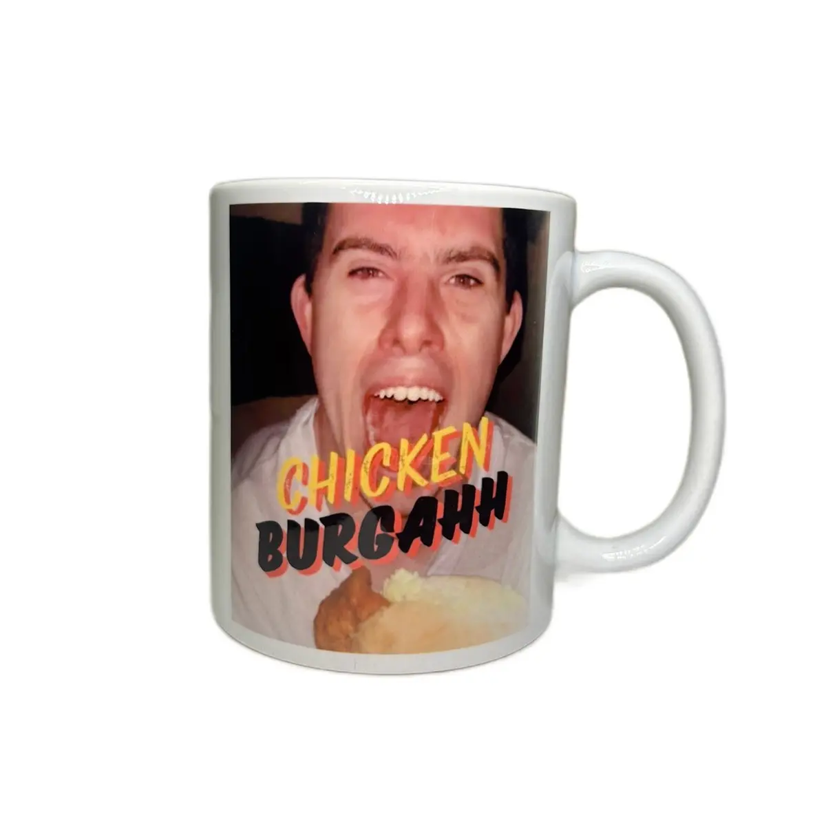 Clayton Mug Funny Chicken Burger Free Gift Box - Perfect for Coffee and Tea - Drinkware, Cup Washable Ceramic