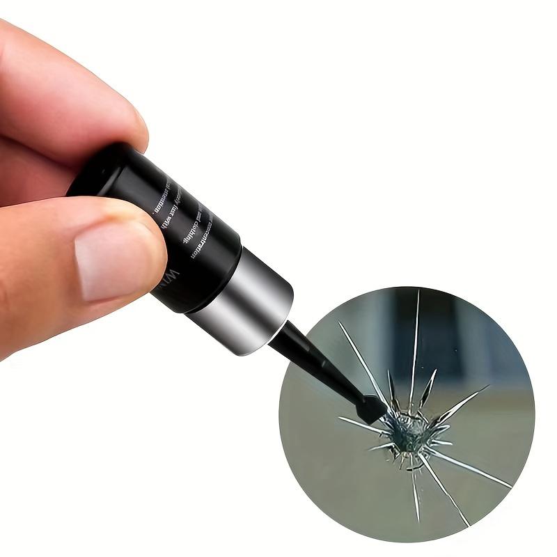 Windshield Repair Kit, Glass Repair Fluid 4pcs Car Glass Repair Kit, Windshield Crack Repair Kit Glass Repair Fluid Quick Fix for Chips, Cracks 3