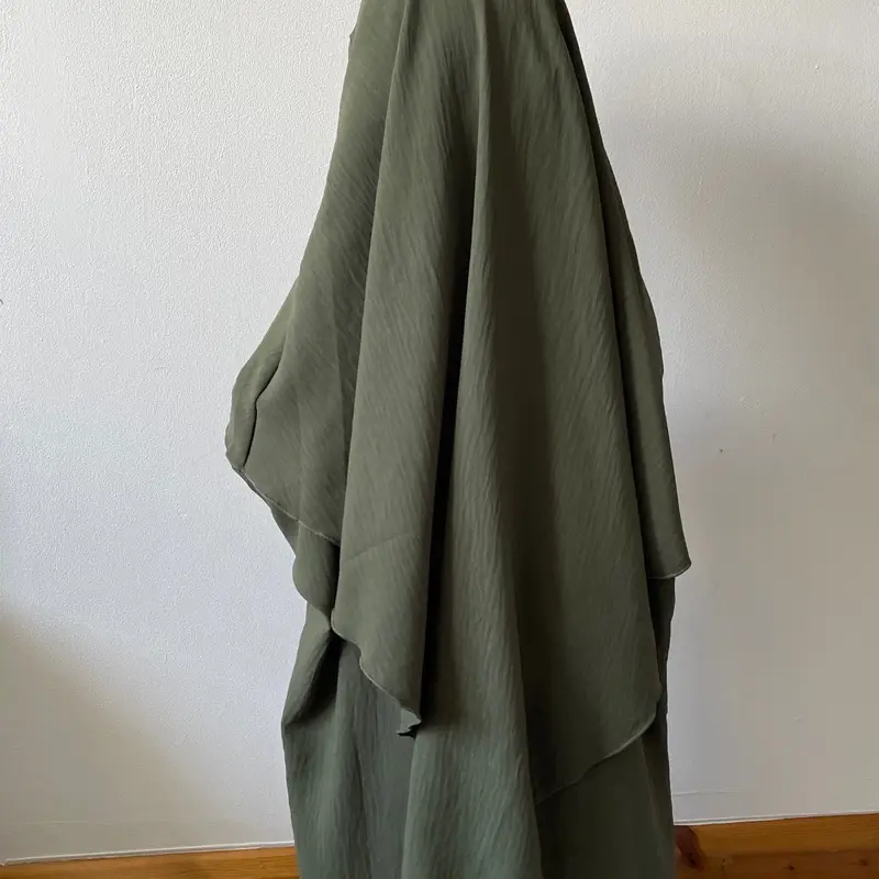Abaya Khimar for Girls Teenagers -batwing sleeve abaya Perfect for Daily Wear, Madrassa, Umrah Salat - Plain, Long Sleeve, Autumn/All Seasons(Khadijah girl) butterfly ramadan mummy and daughter set 3