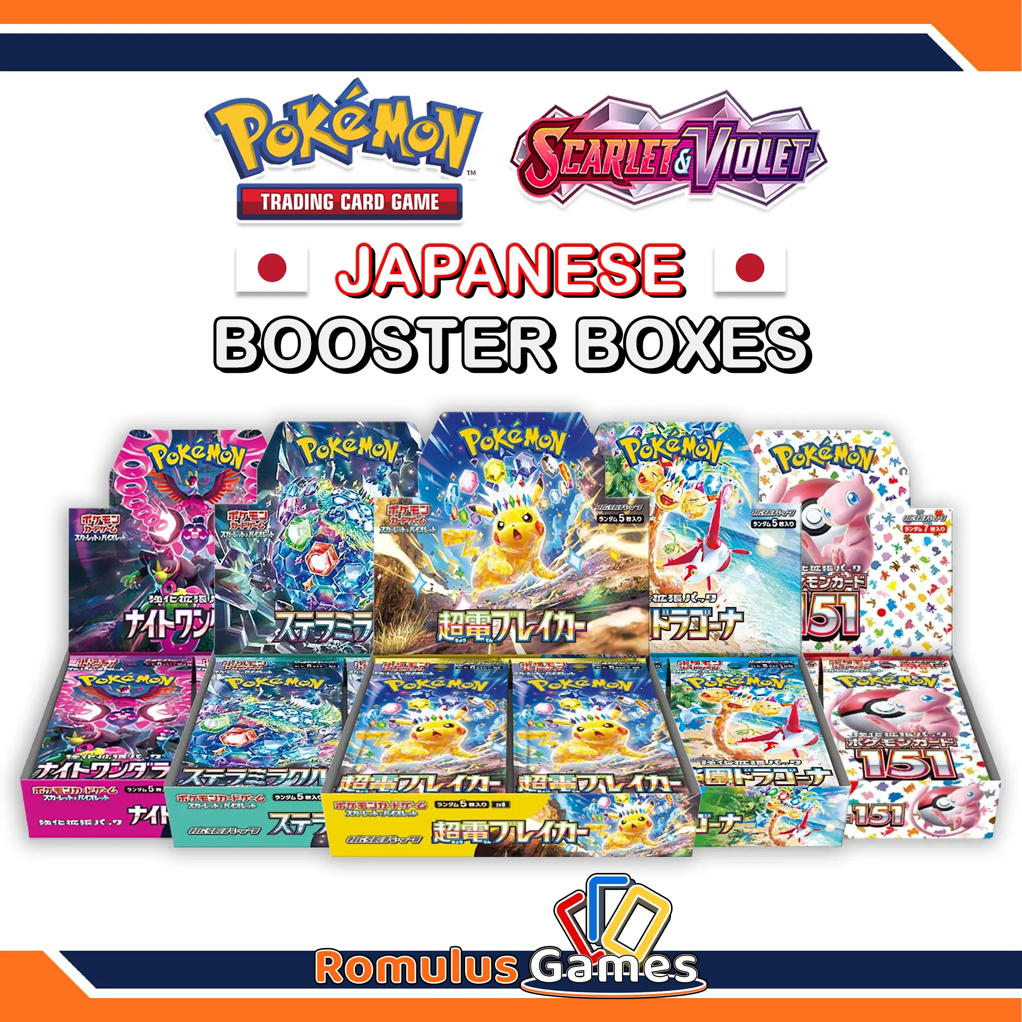 Pokémon TCG: Japanese Booster Boxes **MEGA SELECTION** - Terastal Festival, Surging Sparks, Shiny Treasures, 151 and more!
