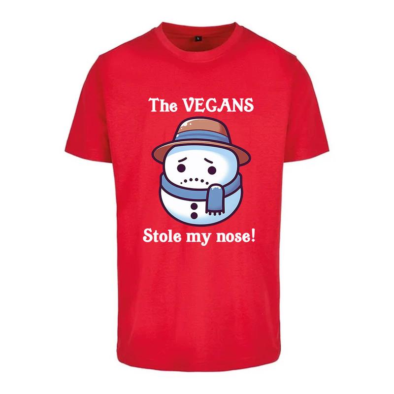 Gift Goat The vegans stole my nose T Shirt Classic T -Shirt Cotton Unisex Soft T-Shirt Graphic Top Casual Round Neck Fabric Day Prolonged Streetwear Fashion Tee Stylish funny 3