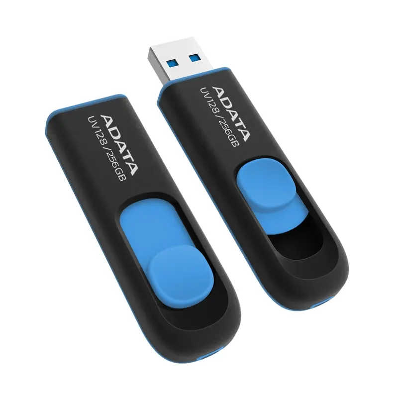 ADATA UV128 USB flash drive 256 GB USB Type-A 3.2 Gen 1 (3.1 Gen 1) Black, Blue 2