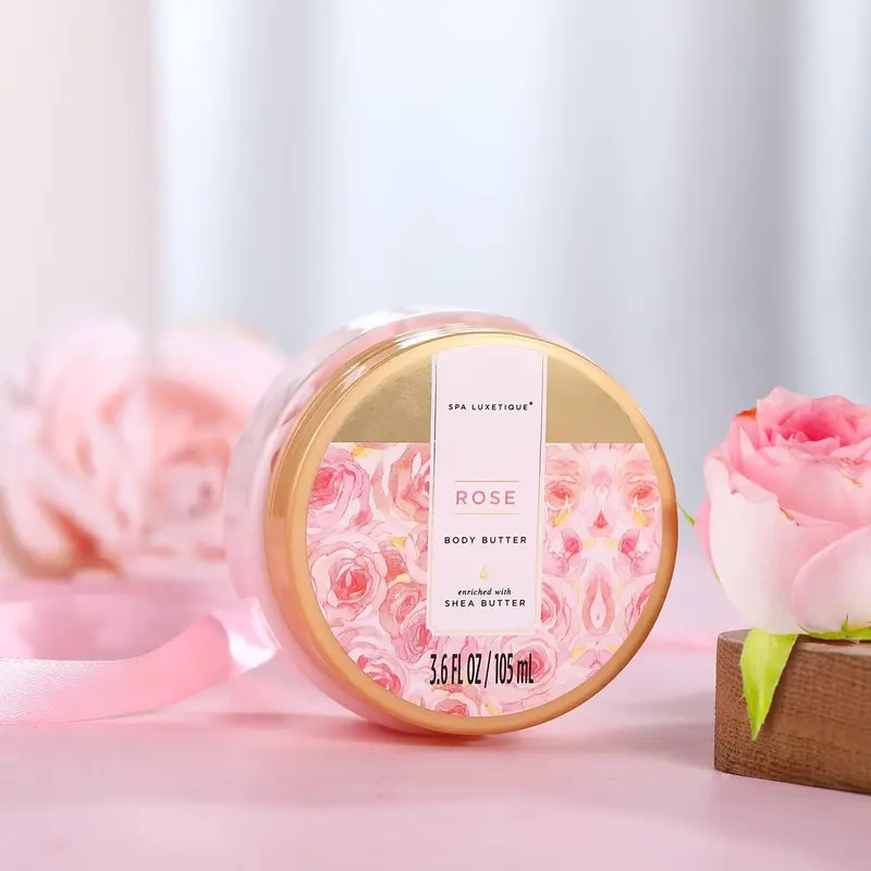 8pcs Rose Bath Gift Set with Body Lotion, Body Butter, Bath Bombs, Bath Gift Sets for Christmas Gifts, Birthday Gifts 4
