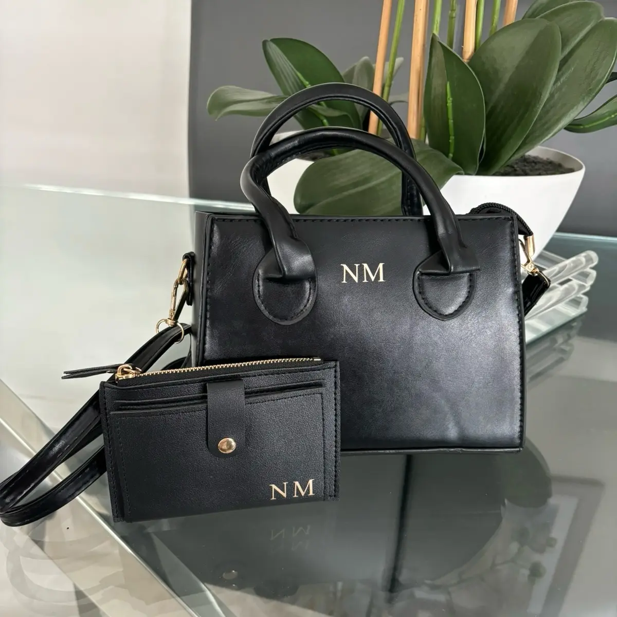 Kirsty SET, bag and purse set, matching bag and purse, crossbody bag, custom bag, personalised wallet, personalised coin purse, personalised bag