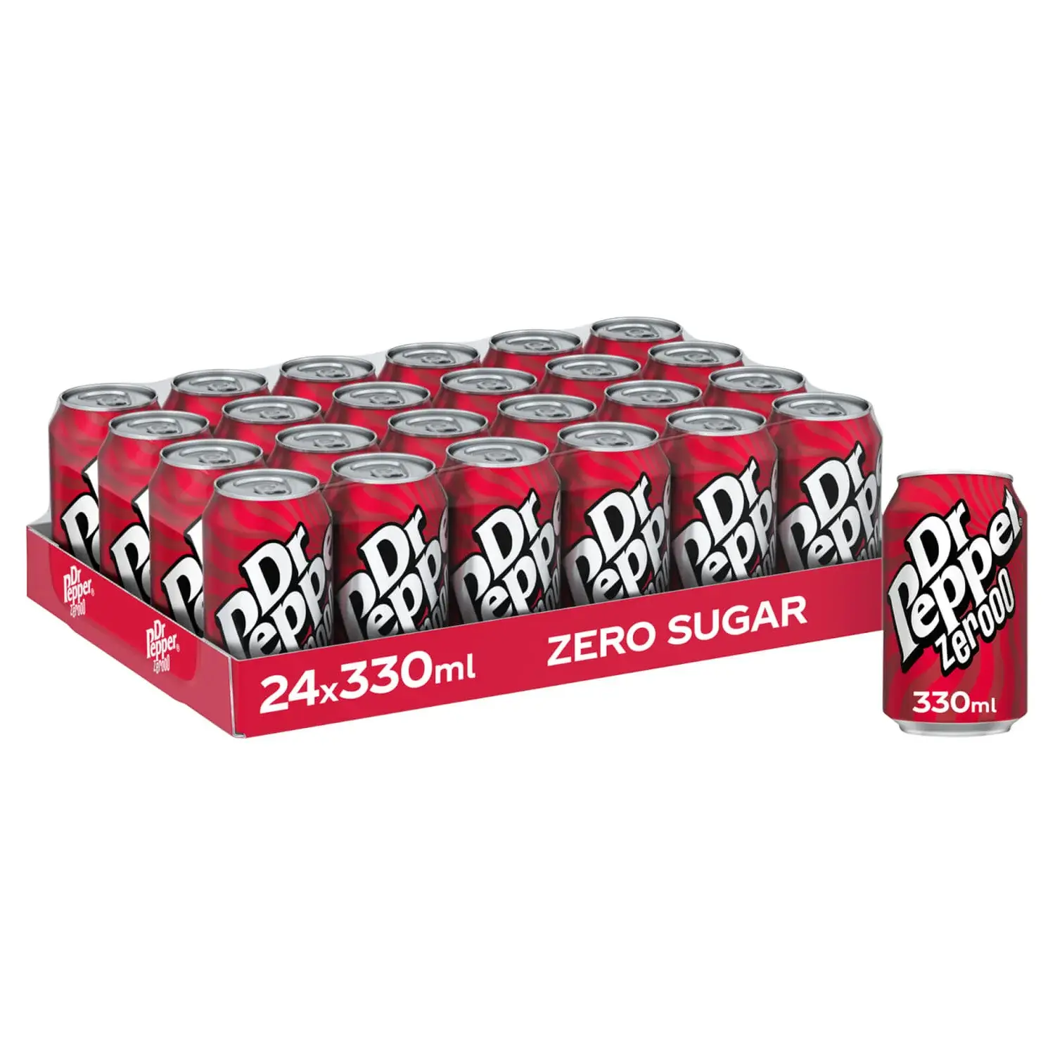Dr Pepper Zero 24 x 330ml -. The Popular Original Taste with Zero Sugar  #fizzypop #drpepper #zerodrink #refreshments #Beverage #Soda
