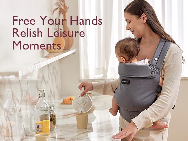 Product Introduction of Baby Carrier for Toddler - Ergonomic, Cozy and Lightweight Infant Carrier for 7-44lbs, Effortless to Put On, Ideal for Hands-Free Parenting, Enhanced Lumbar Support Portable Mother Mom Newborn Gift Convenient Travel Gifts 20