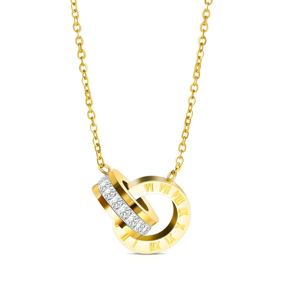 Roman Link Chain Necklace