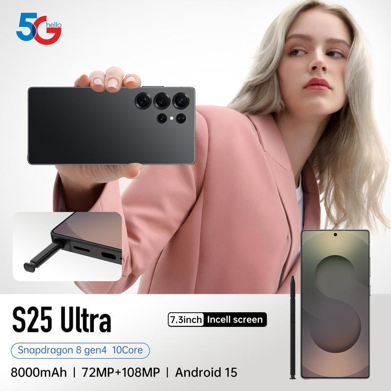 S25 Ultra 5G smartphone 7.3 inch Android phone Dual SIM camera card 1