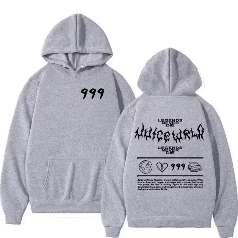 Product Introduction of Juice WRLD Hoodies Men Women Hooded Sweatshirts Fashion Hip Hop Casual Pullovers Autumn Boys Girls Black Streetwear Juicewrld Menswear Tops Long Sleeve 7