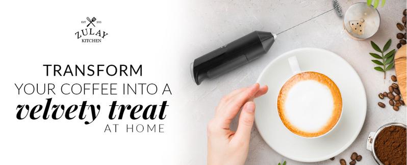 Product Introduction of Powerful Milk Frother Wand - Mini Milk Frother Handheld Stainless Steel - Battery Operated Drink Mixer for Coffee, Lattes, Cappuccino, Matcha - Froth Mate Milk Frother Gift - Black 8