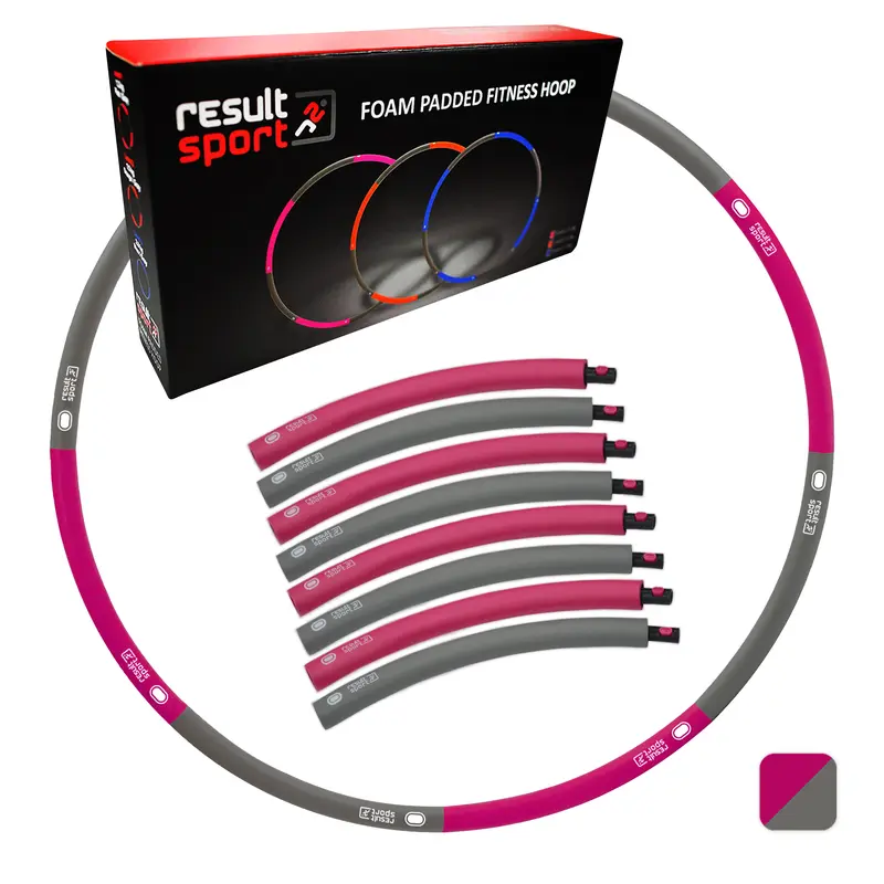 ResultSport - The Original Weighted Hula Hoop Foam Padded Fitness Exercise Hoop 100cm extra wide 1