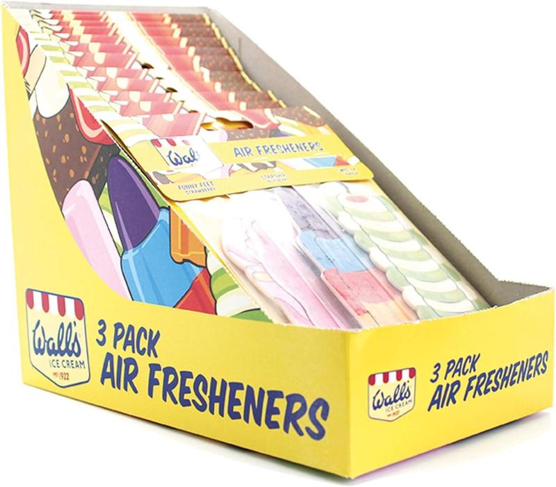 Walls Hanging Car Scented Air Freshener Odor Neutralizer Fragrance 3 Pack 1