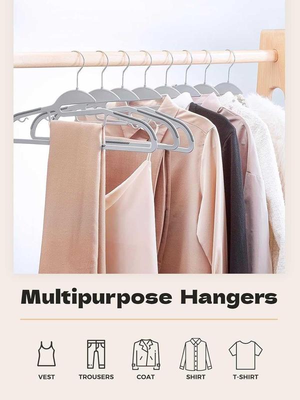 Non-Slip Heavy Duty White Plastic Coat Hangers Adult Size,50,80,100 pak hanger 5