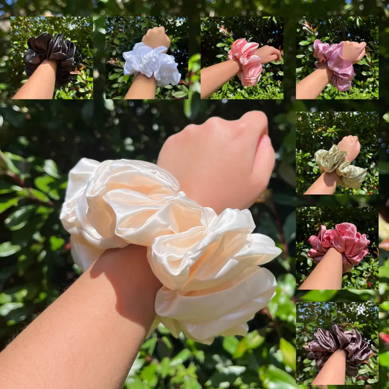 XL Satin Scrunchies Oversized 0