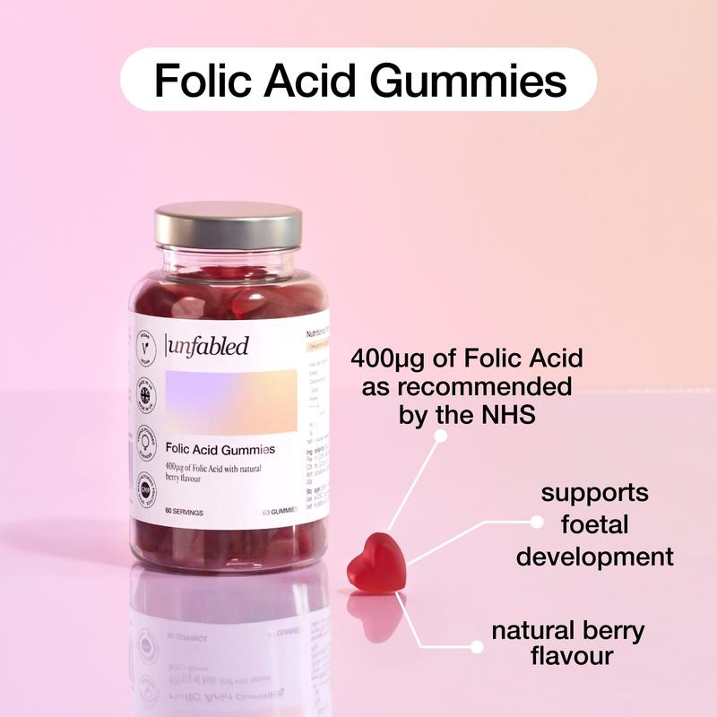 Unfabled | Folic Acid Gummies - 60 Gummies 1
