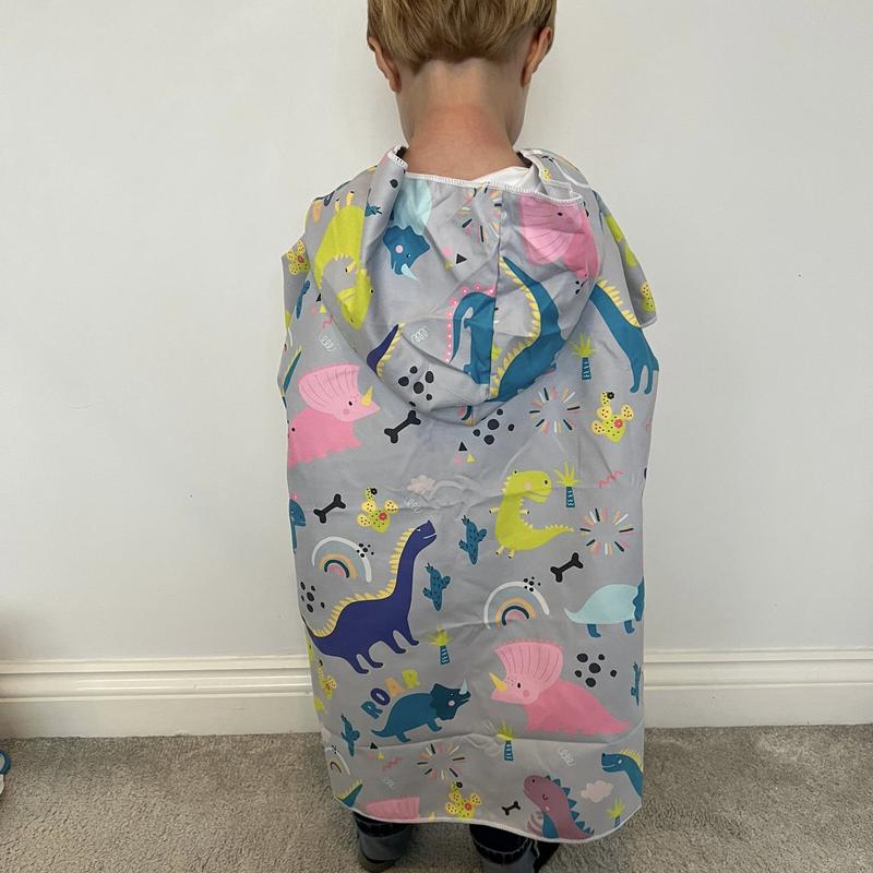 Patterned Kids Hooded Poncho Microfiber Towel 18 Months - 5 yrs / 5 - 10 years Soft Absorbent 6