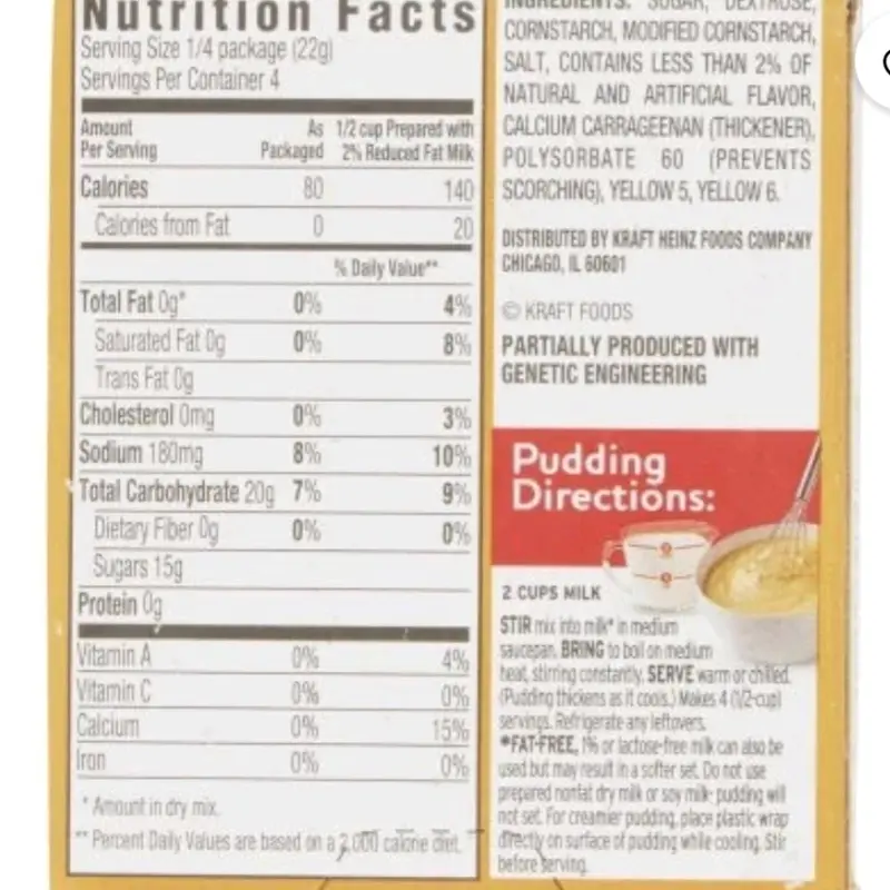 Jell-O Cook & Serve Banana Cream Pudding & Pie Filling Mix, Artificially Flavored, 3 oz, 2 BOXES - Dessert 2