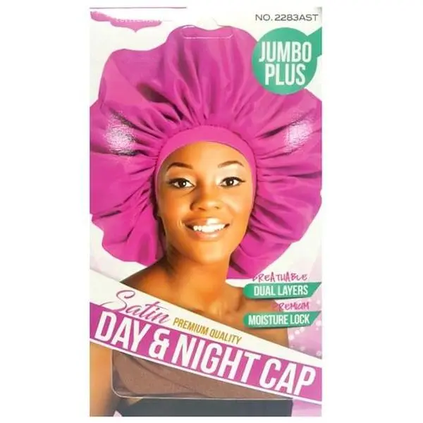 Bee Sales Magic Collection Satin Jumbo Plus Day And Night Cap 2283AST 0