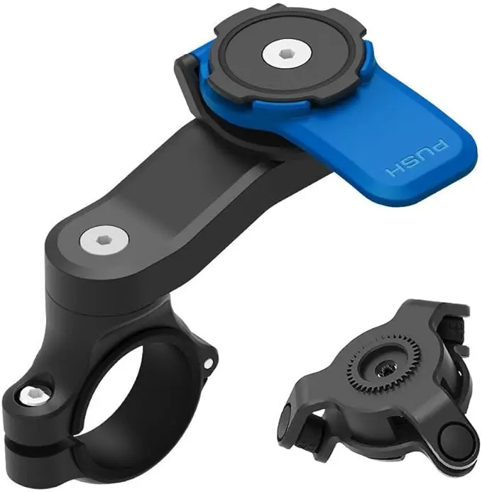 Laven & Ivory Quadlock compatible 360° Rotation for 4.7-7.4'' Smartphones Motorcycle with Quick Release Adapter Accessories Stand Cellphone Accessories Cellphone Stand Waterproof Durable Adjustable Devices Mobile Installation Grip phone bike mount Holder