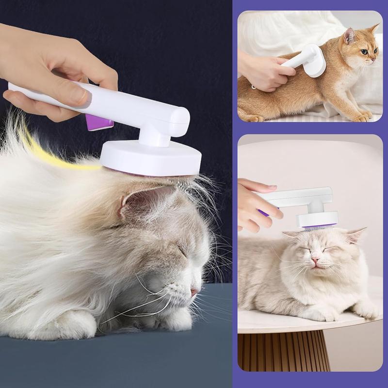 Self-Cleaning Cat and Dog Brush: One-Click Slicker for Effortless Shedding Control 4