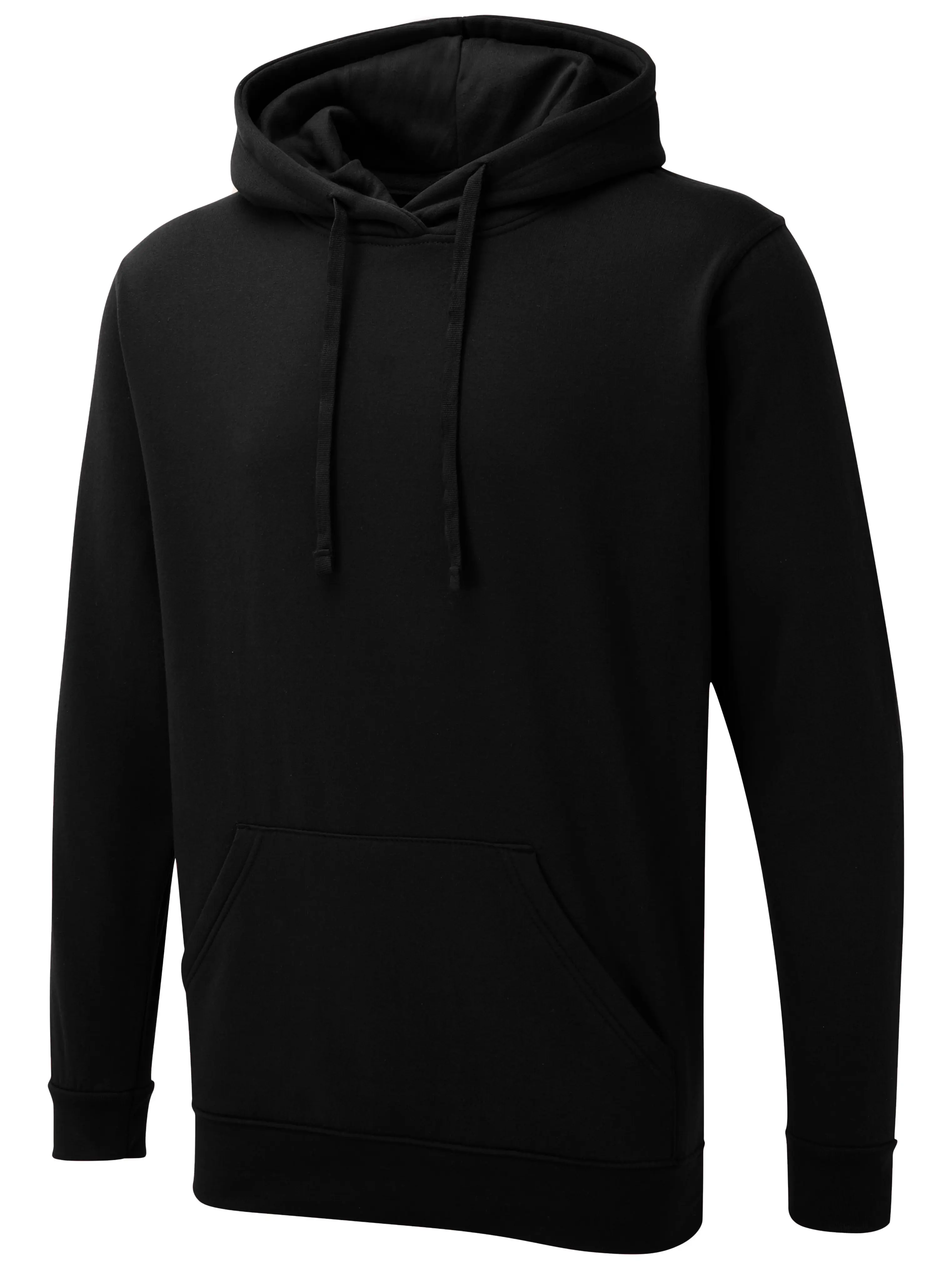 Quality Black Uneek UX4 Custom Workwear Active Hooded Hood Sweatshirt Casual TOP Stylish Pullover  Jersey Cotton Menswear Activewear Crew Neck Long Long Sleeves Polyester Sleeves Sweaters Sweaters Sleeves Polyester Long Sleeves Long Crew Neck Activewear U