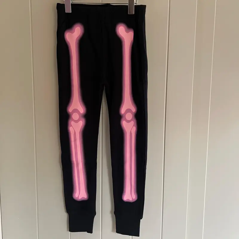 Girls Boys Skeleton Glow In The Dark Pyjamas Halloween PJs Age 1-12 Years Black Pink 4