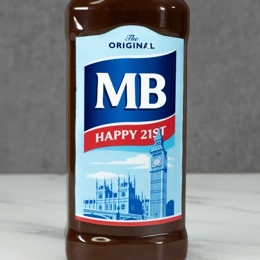 Personalised Brown Sauce HP Label Sticker - Custom Birthday, Christmas, Fun, Sweet Gift Idea and Funny Novelty Gift fits most HP Sizes