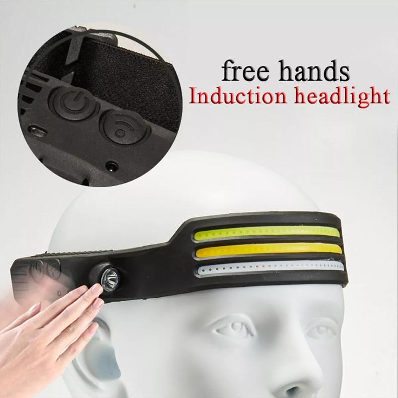 Led Headlamp USB Rechargeable Headlight Torch Work Light Bar Head Band Lamp 2