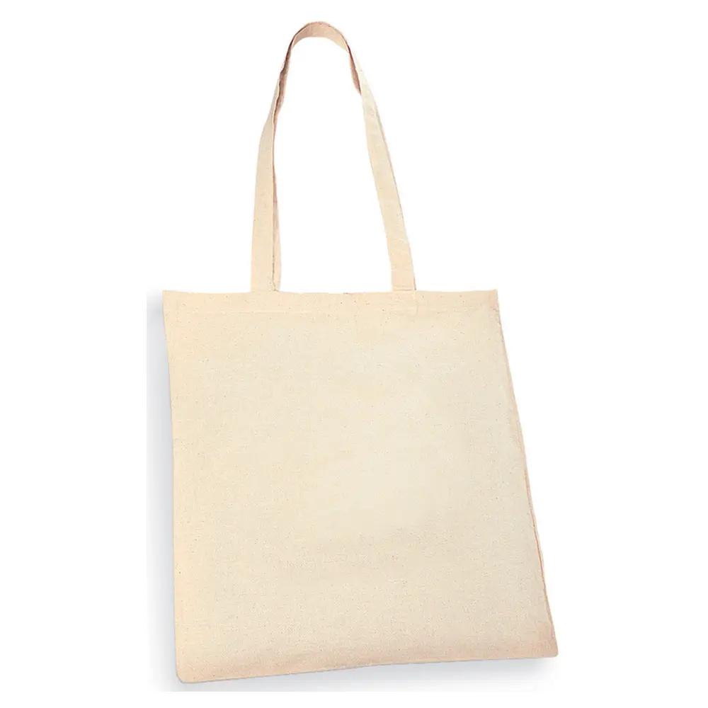 Plain Natural Shopping Shoulder Tote Shopper Bags - 100% Premium Cotton Canvas Grocery Bag